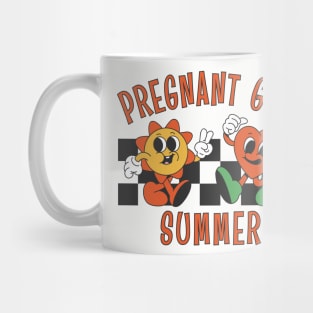 Pregnant Girl Summer, Mom to Be Baby Announcement Mug